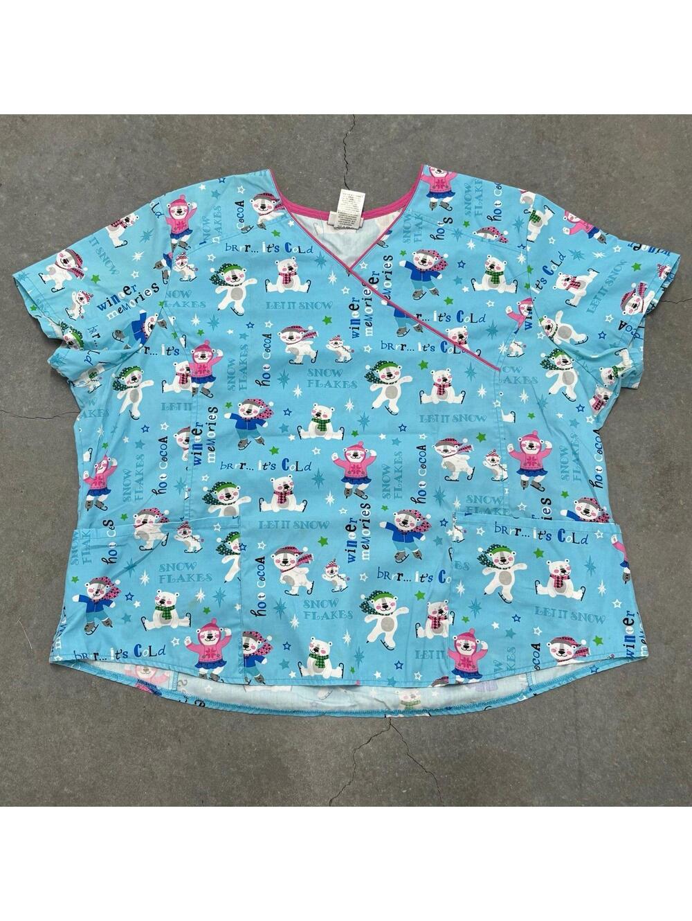 Scrubstar Polar Bear Scrub Top